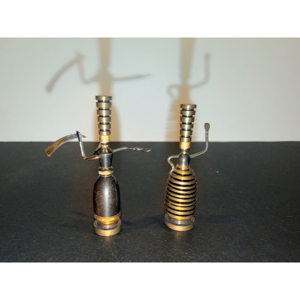 2 Vintage Hen Holon Teppich Israel Bronze King Ahasveros & Esther Solomon